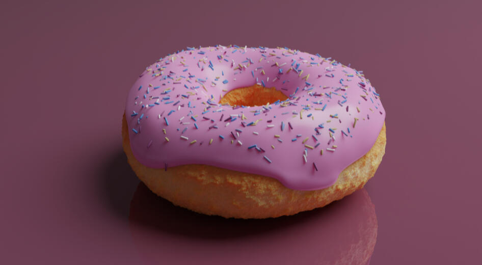 Digital Still Life · 3D Render, Modeling and rendering, emphasizing material texture and realistic form.