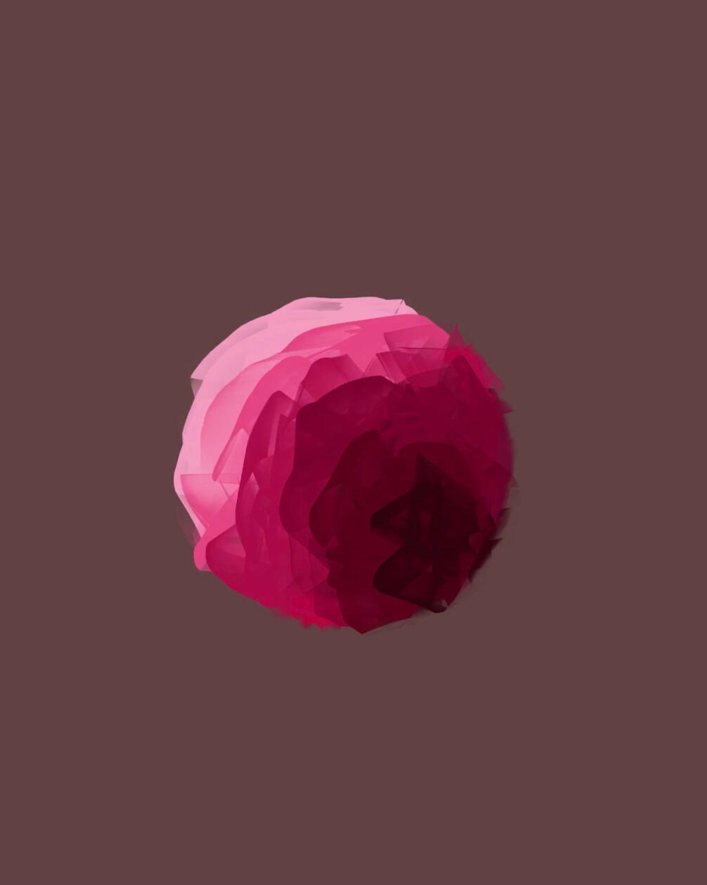 Geometric Abstraction · Digital painting, A study of shape and dimensionality.
